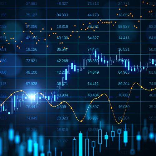 Kanak Capital Markets and gold trading chart showing financial data, candlesticks, and technical indicators.